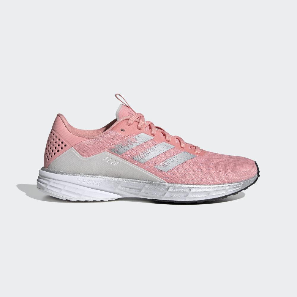 Adidas Women's SL20 Running Shoes Pink/Silver Metal/Grey Ireland EG2047